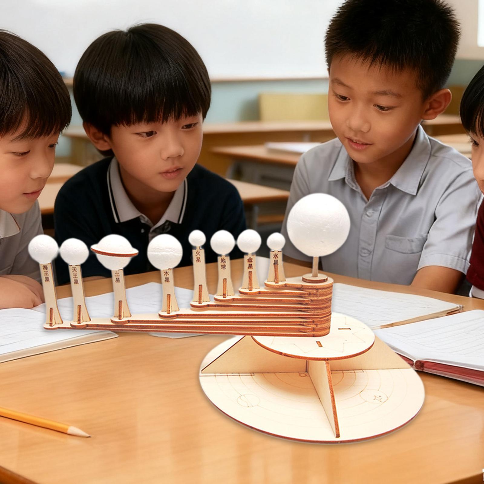 Solar System Model - Wooden Building Block Kit Planet Stem