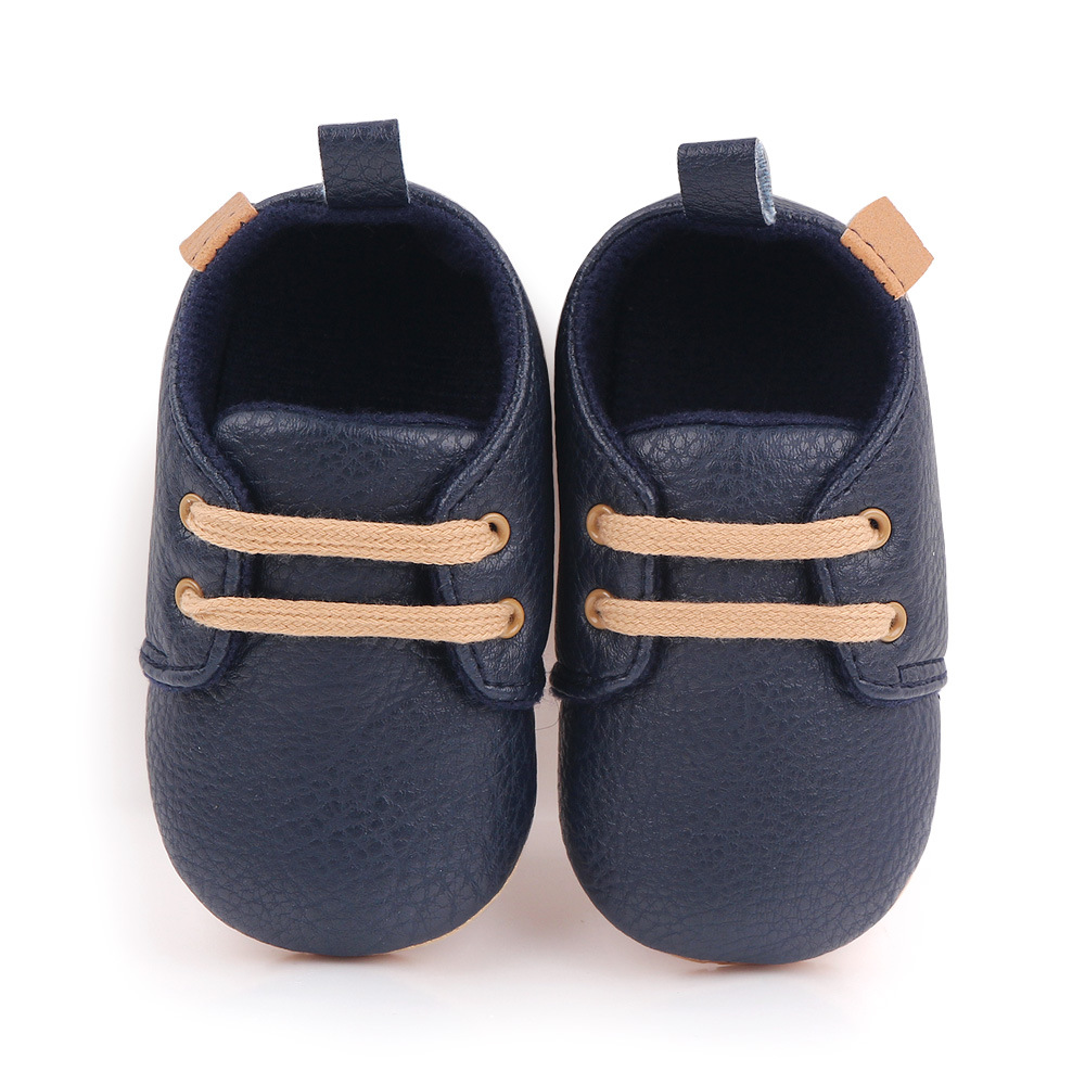 Kids Education Steps - Baby Leather Casual Crib Shoes For