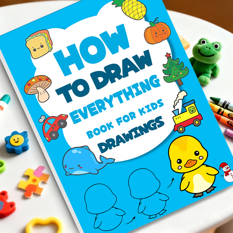Kids Education Steps - Kids Step-by-Step Drawing Book Learn How