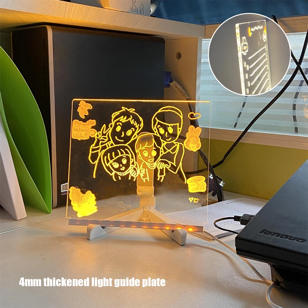 Kids Education Drawing - Rewritable DIY Children Drawing Board LED
