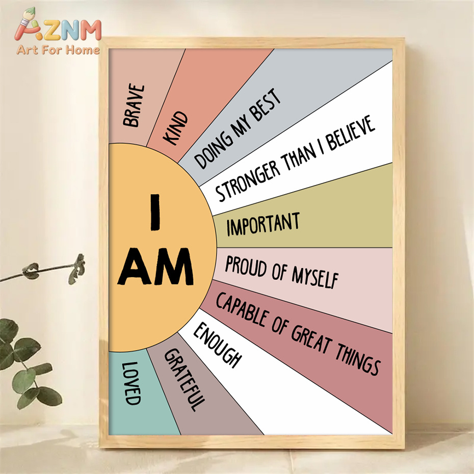 1PCS Educational Sun Colorful  - Kids Education Quote ulasan dan harga