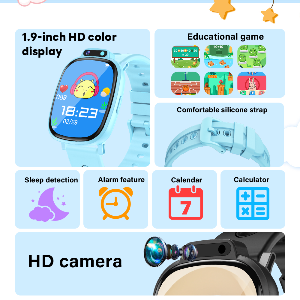 LAXASFIT Kids Smart Watch HD T - Kids Education Steps ulasan dan harga