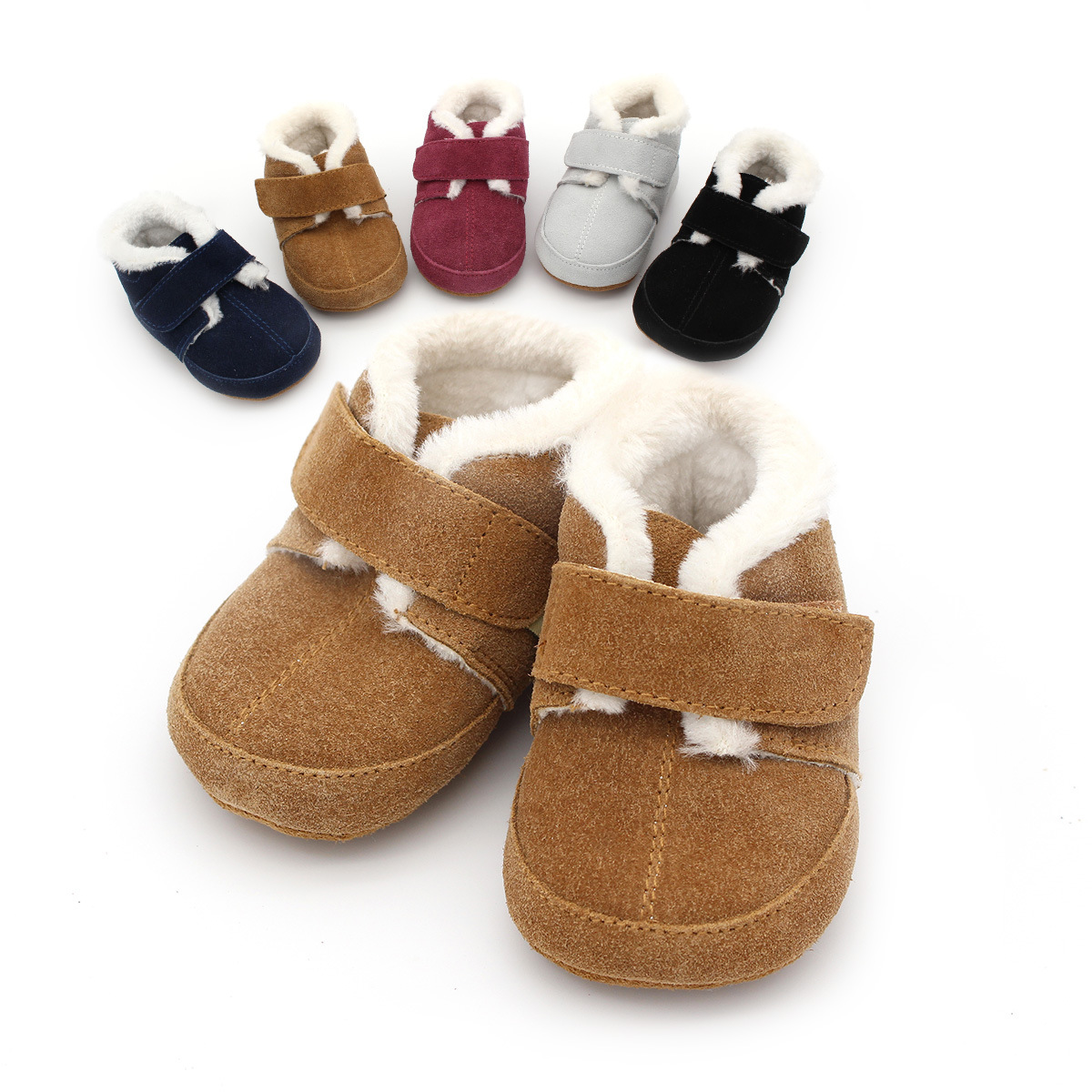 Baby Furry Boots Kids Leather  - Kids Education Steps ulasan dan harga