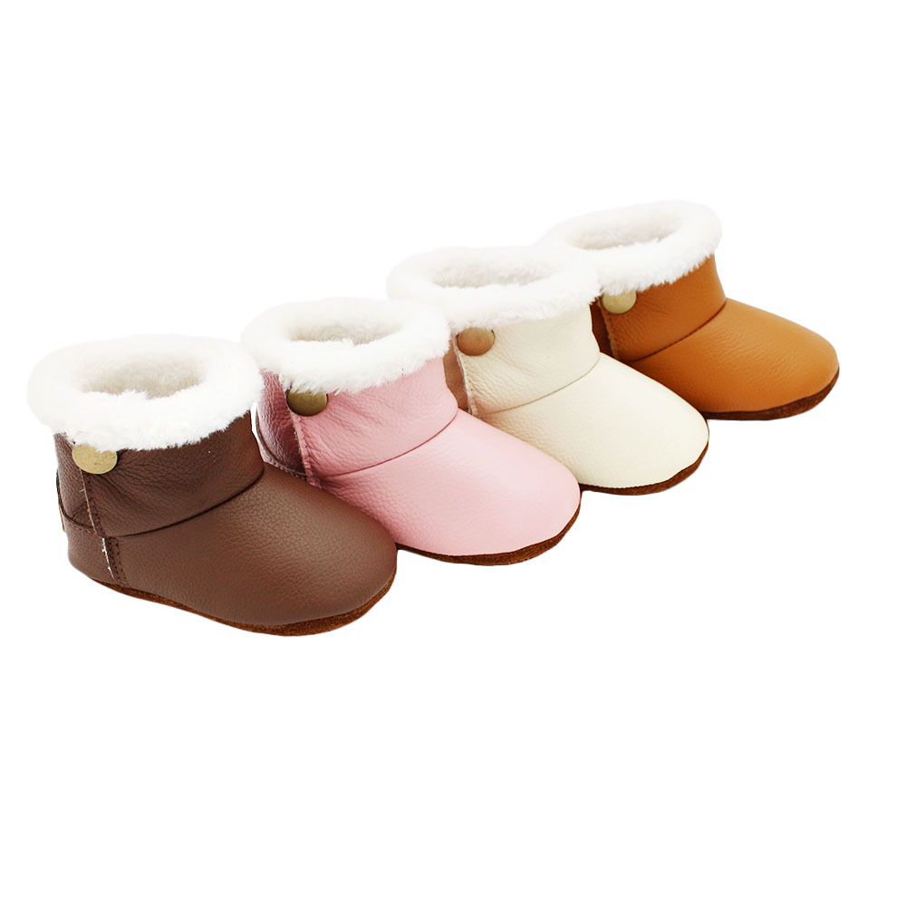 Baby Furry Boots Kids Leather  - Kids Education Steps ulasan dan harga
