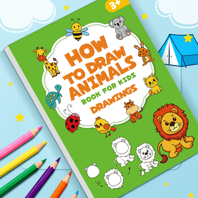 Kids Animal Drawing Book 32 Pa - Kids Education Drawing ulasan dan harga