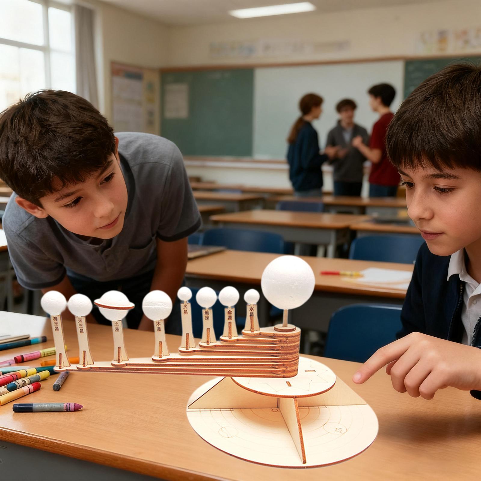 Wooden Building Block Kit Plan - Solar System Model ulasan dan harga