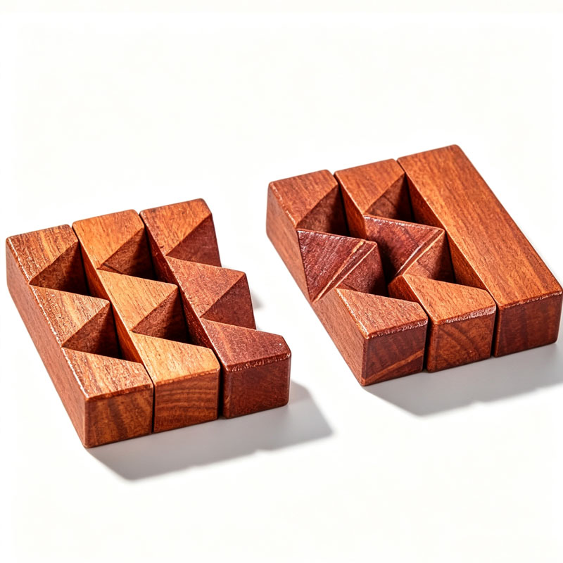 Wooden Knot Puzzle IQ Logic Tr - Kids Education Fun ulasan dan harga