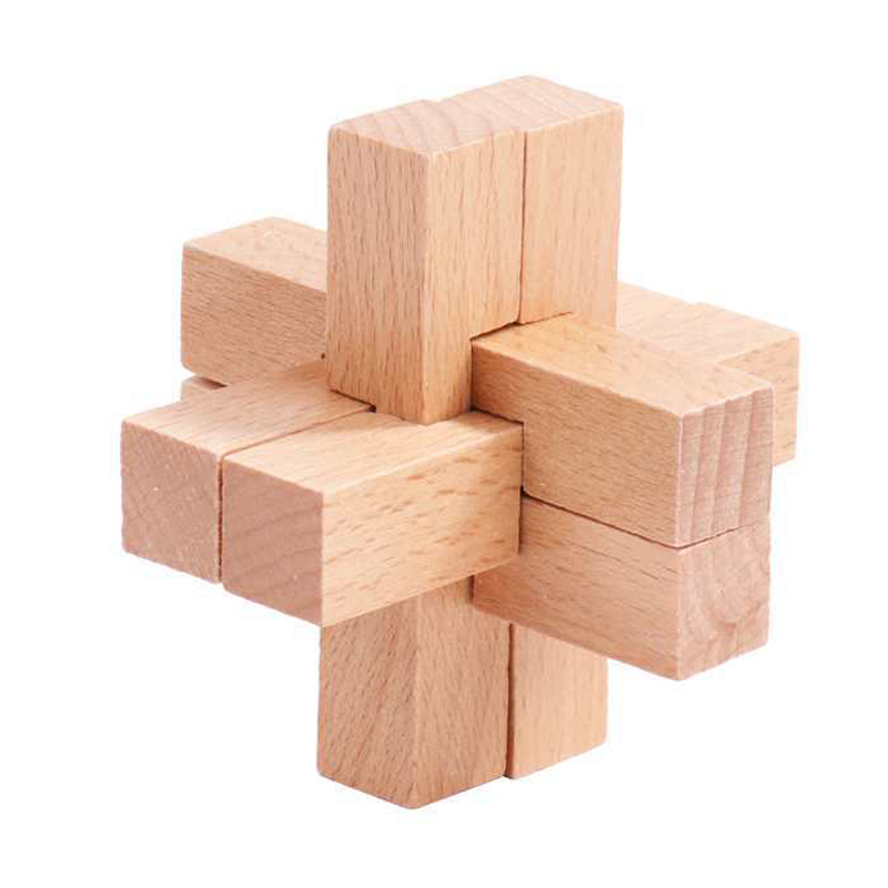 Wooden Luban Puzzle for Adults - Kids Education Fun ulasan dan harga