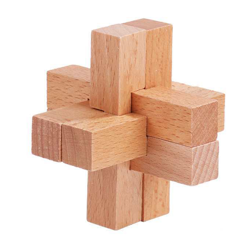 Wooden Luban Puzzle for Adults - Kids Education Fun ulasan dan harga