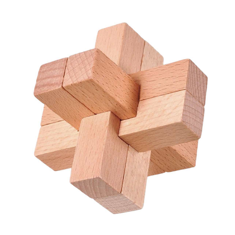 Wooden Luban Puzzle for Adults - Kids Education Fun ulasan dan harga