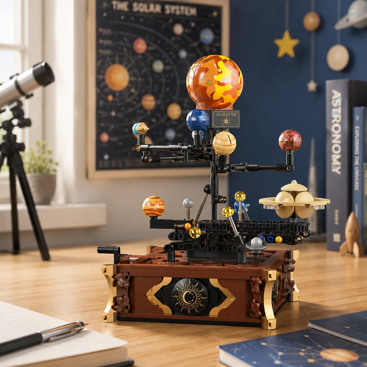 697pcs Classic Space Solar Sys - Solar System Model ulasan dan harga