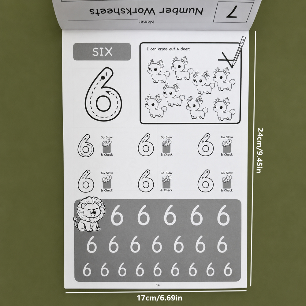 Number 1-12 Tracing Workbook 3 - Learning Workbook Preschool ulasan dan harga