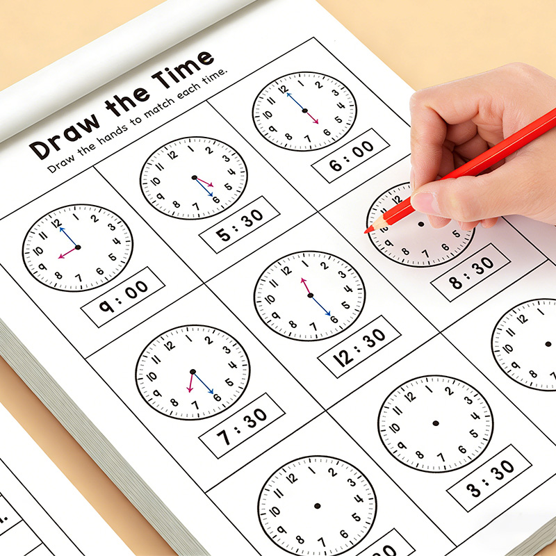 Clock Practice Workbook, Suita - Learning Workbook Preschool ulasan dan harga