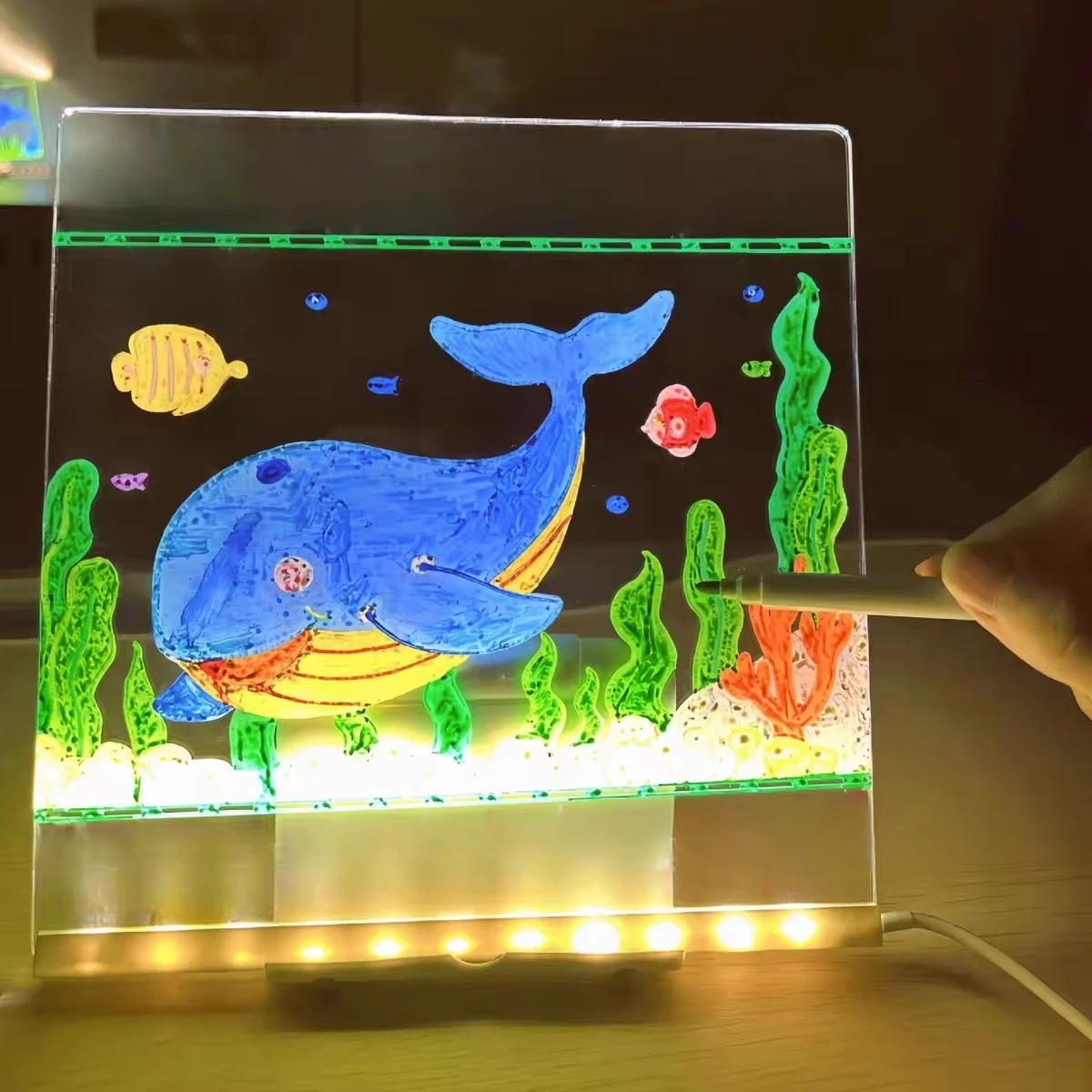 Magic Glow Kids Drawing Board: - Kids Education Fun ulasan dan harga