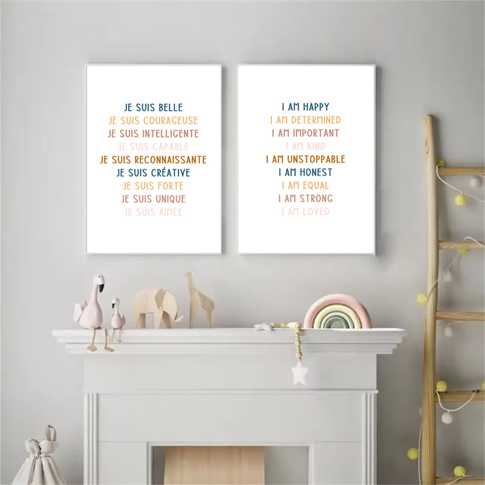 Custom Baby Name Birth Poster  - Kids Education Quote ulasan dan harga