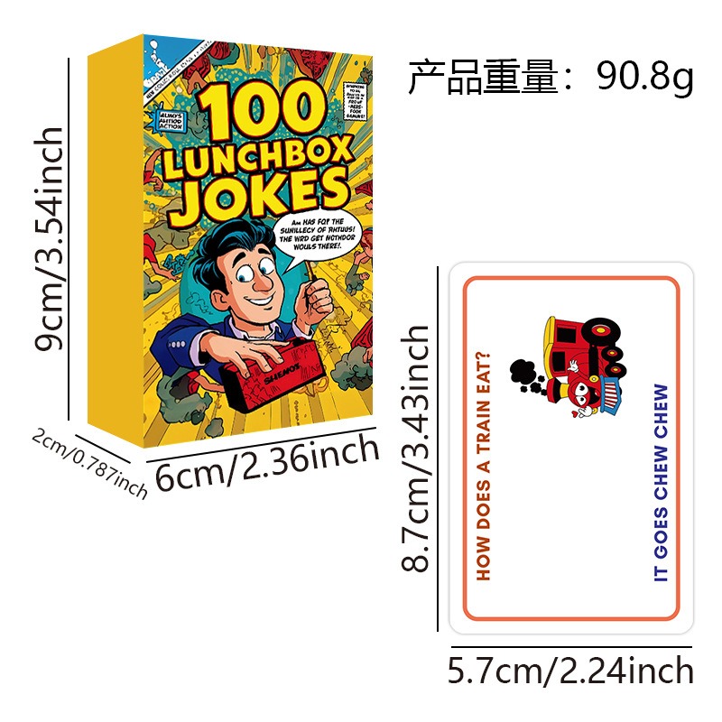 100 Lunchbox Jokes Cards Funny - Kids Education Questions ulasan dan harga