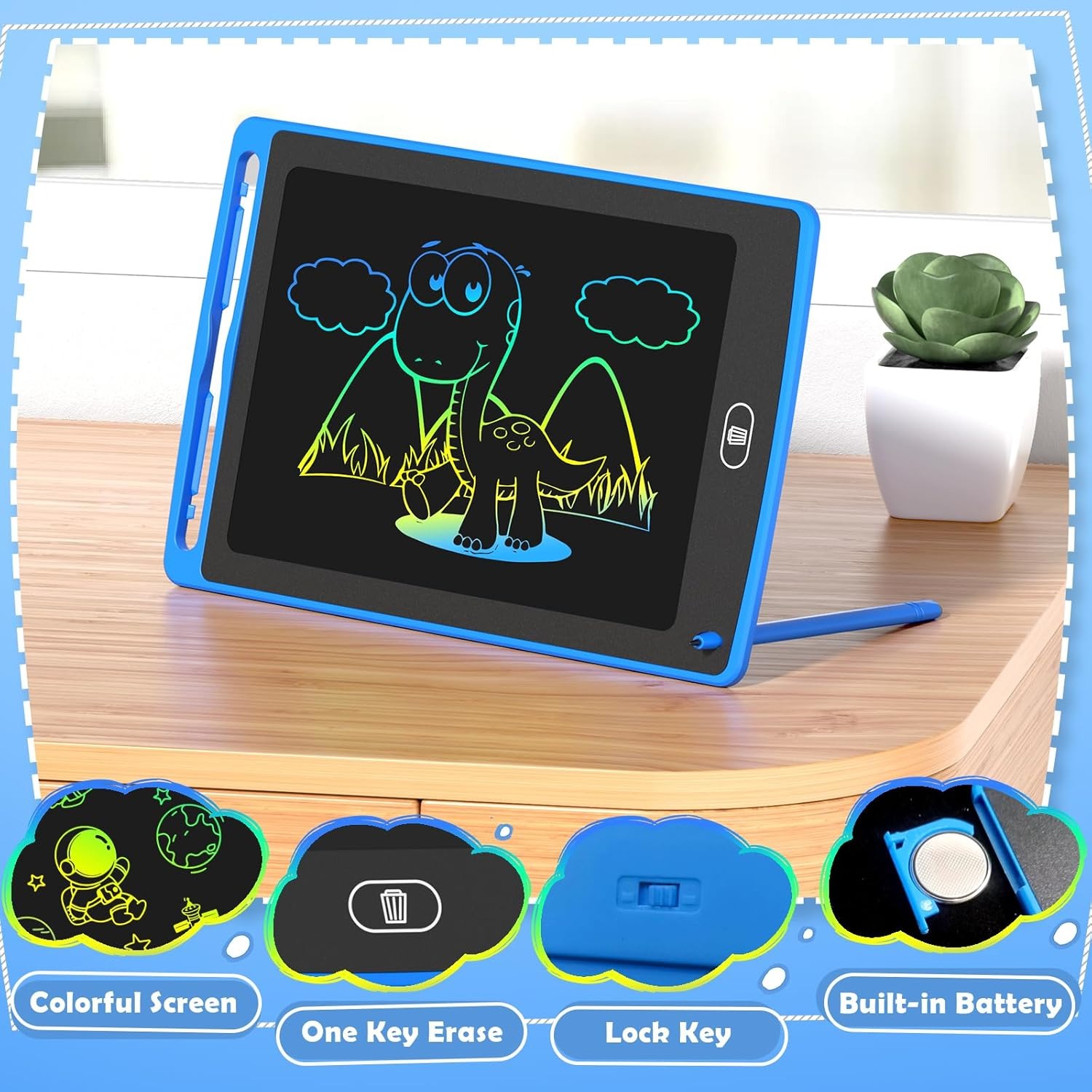 Pack LCD Writing Tablet for Ki - Kids Education Drawing ulasan dan harga