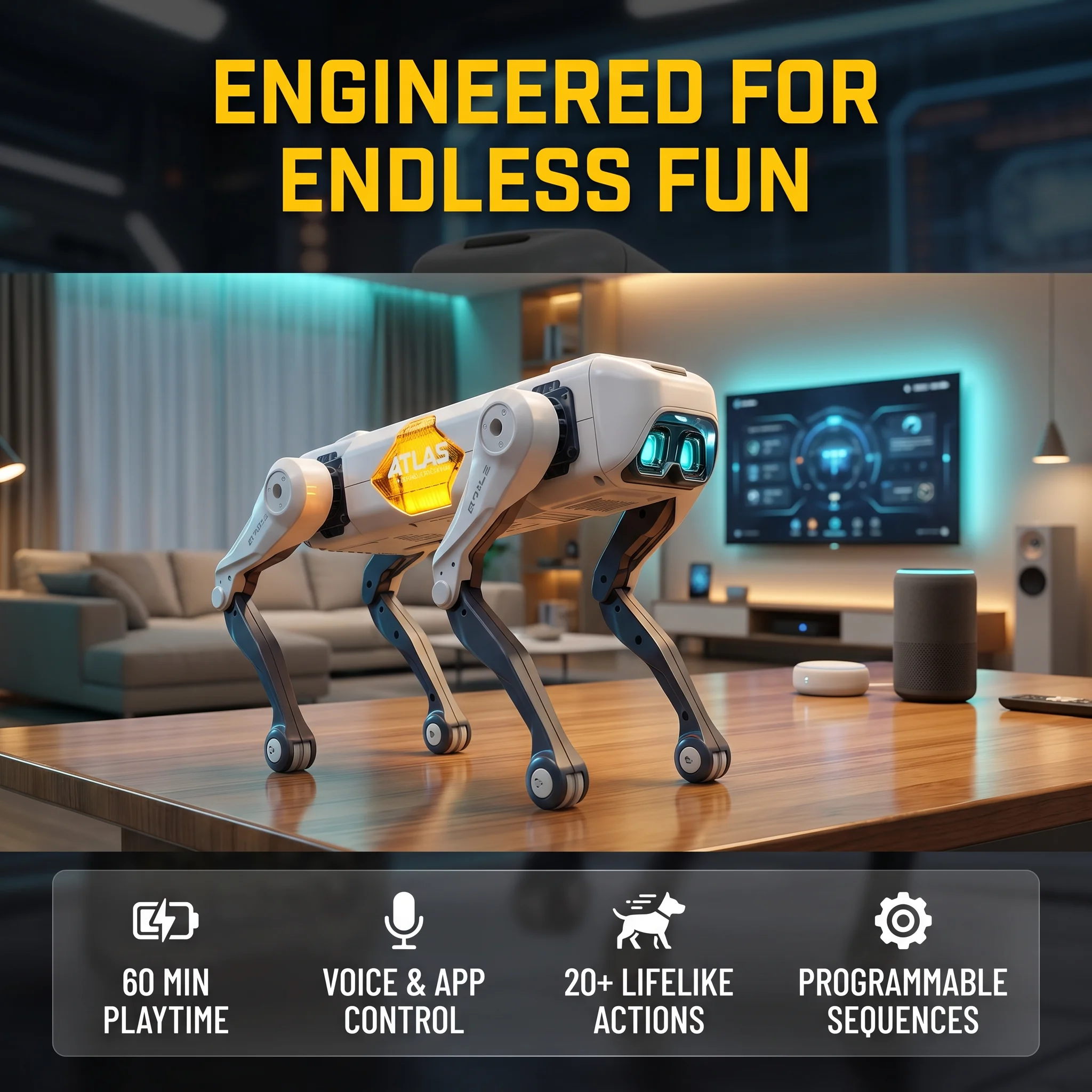 AI Smart Robot Dog, Voice & AP - Kids Home Education ulasan dan harga