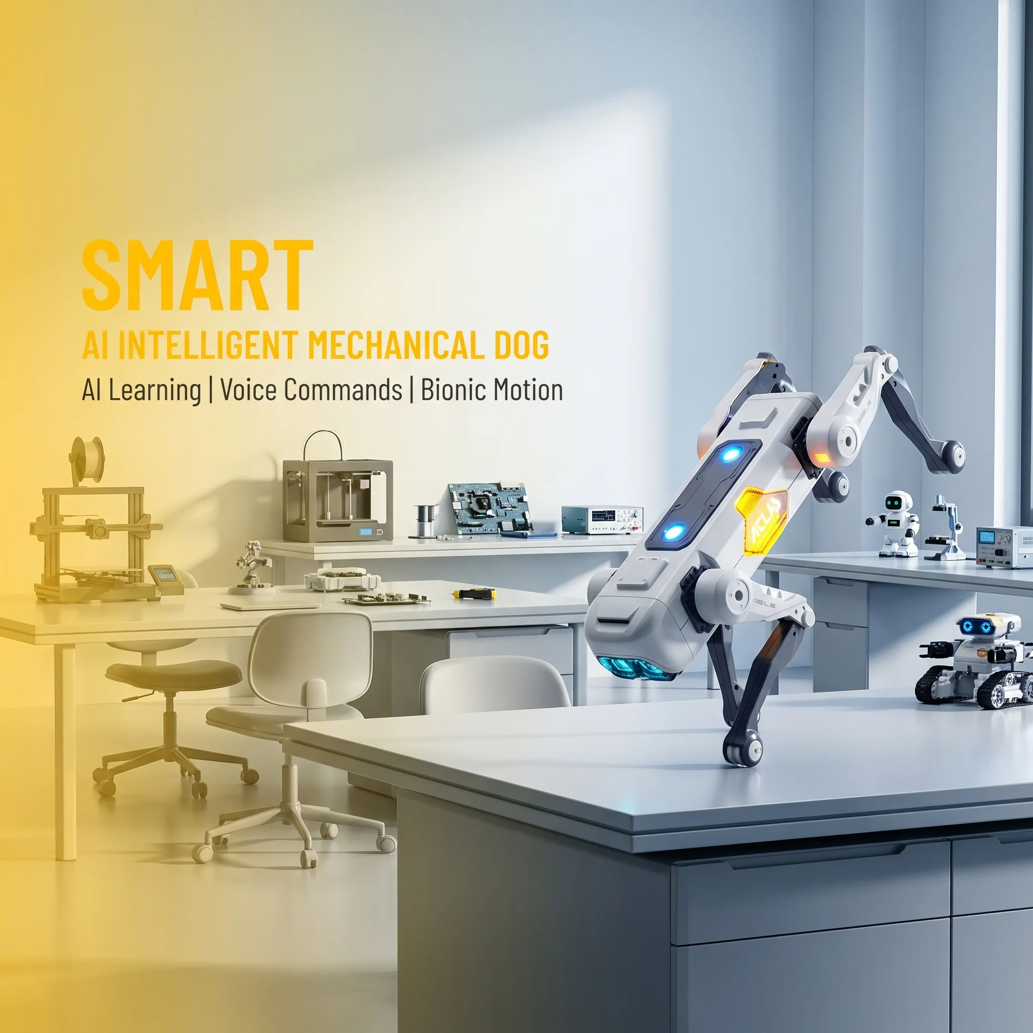 AI Smart Robot Dog, Voice & AP - Kids Home Education ulasan dan harga