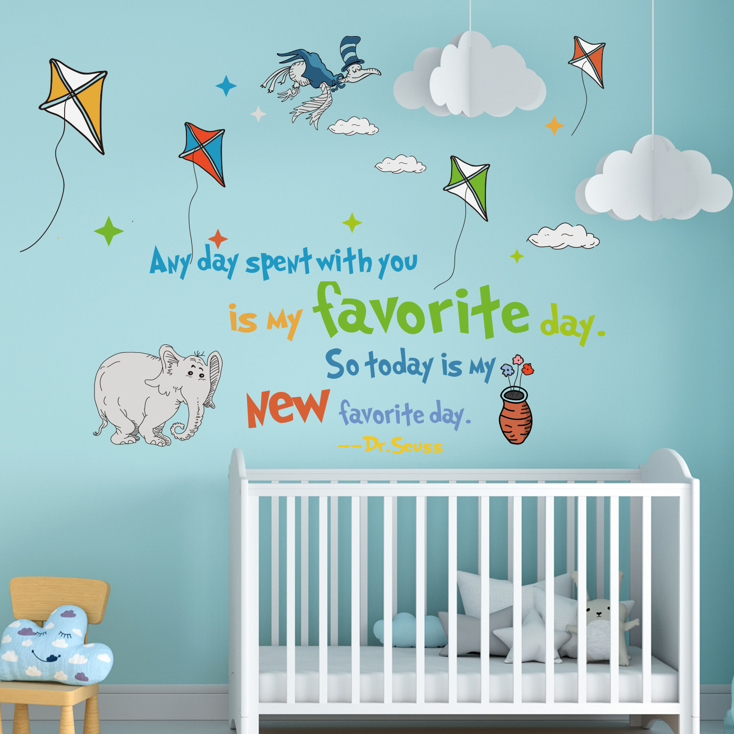 Colorful Dr. Seuss Inspiration - Kids Education Quote ulasan dan harga