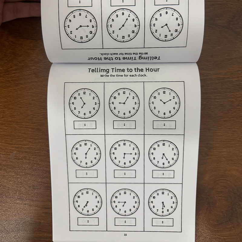 Telling Time Workbook for Kids - Learning Workbook Preschool ulasan dan harga